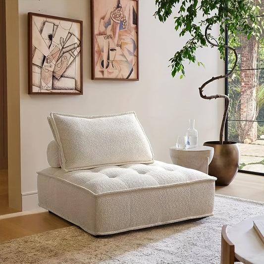Minimalist Foam Lounge Chair – Italian Style Comfort